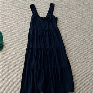 J. Crew Navy Tiered Dress